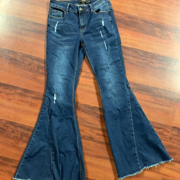 lucky and blessed flare jeans